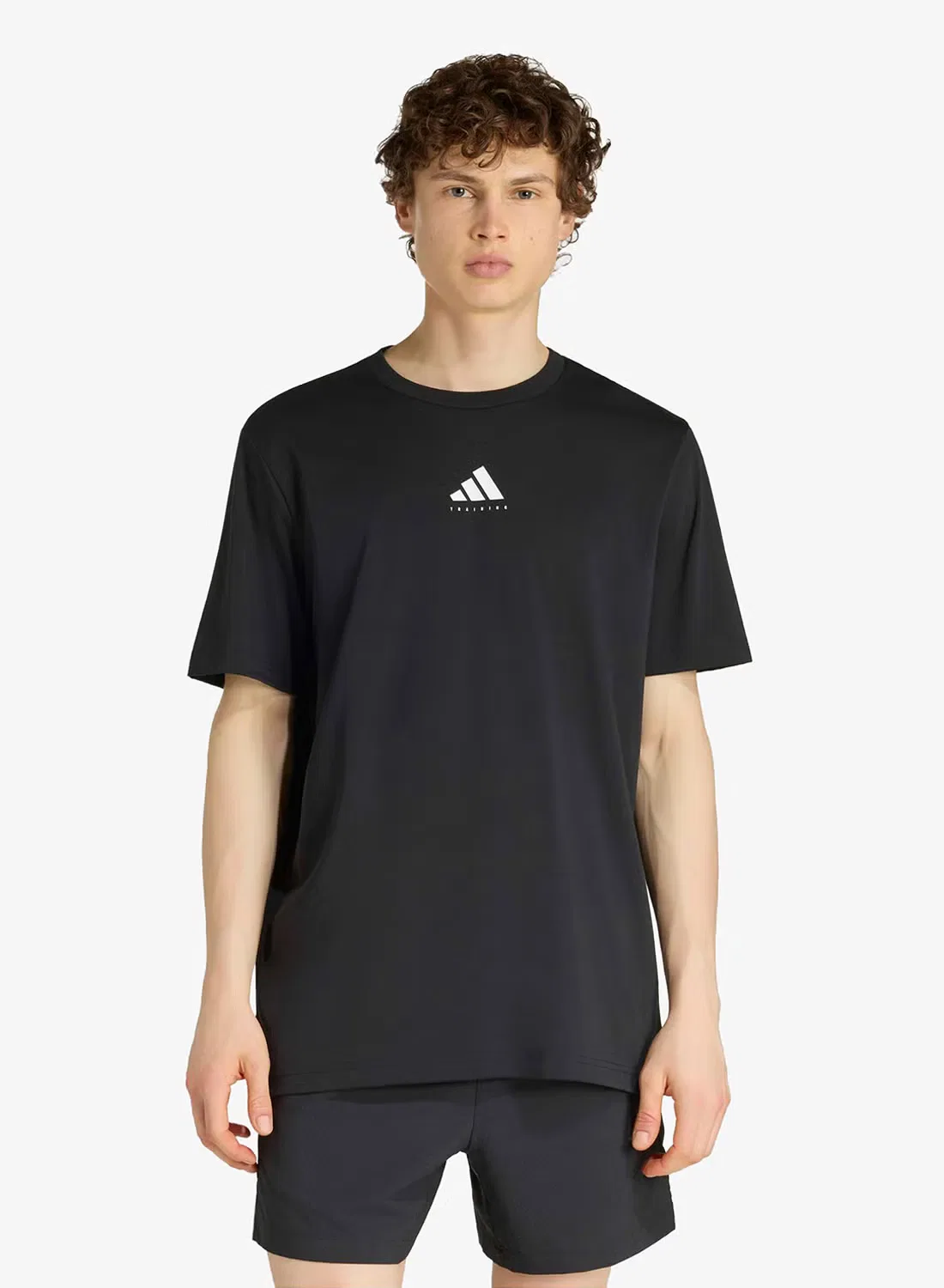 Футболка с принтом Climacool Category Training Adidas, черный