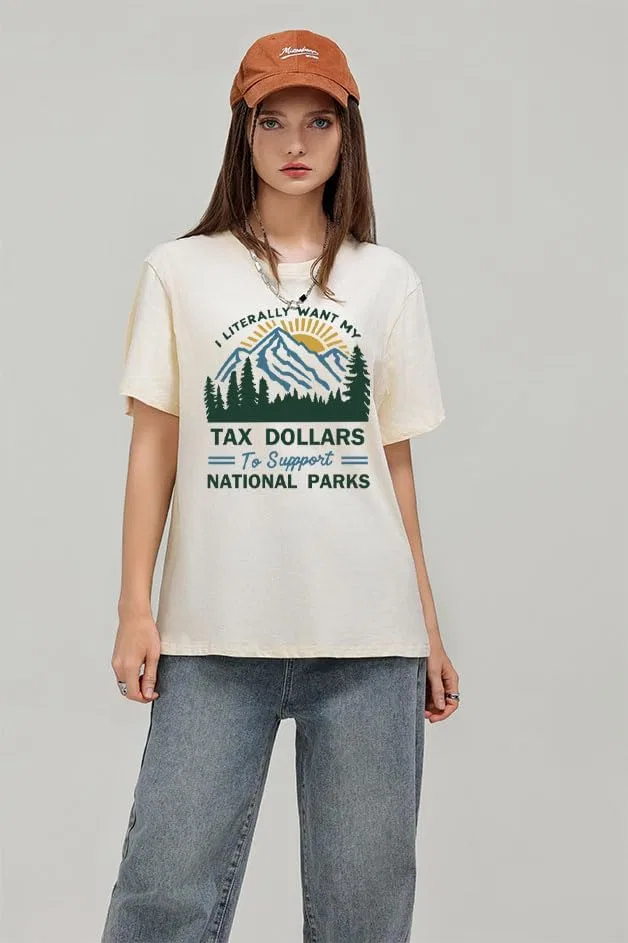 Женская футболка с надписью National Parks Unisex T-Shirts, White — фото 2