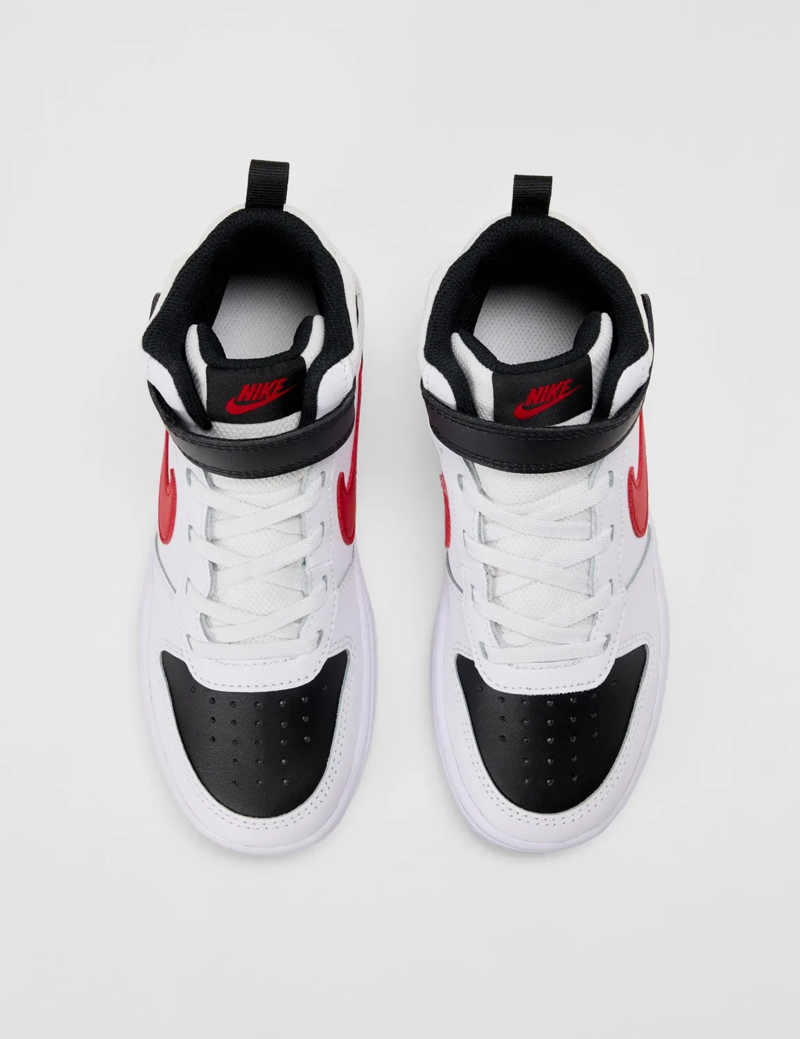 Детские кроссовки для мальчиков с высокой посадкой Court Borough Mid 2 NIKE, White University Red Black — фото 4