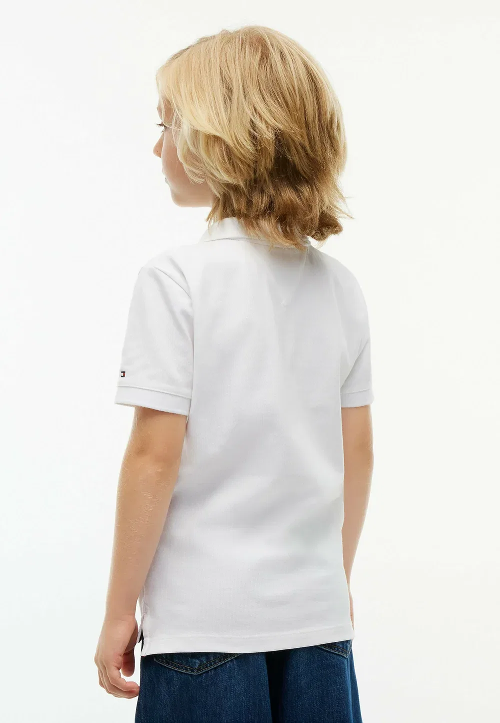 Поло-Рубашка стандартного кроя с логотипом - поло-рубашка Tommy Hilfiger, White — фото 3