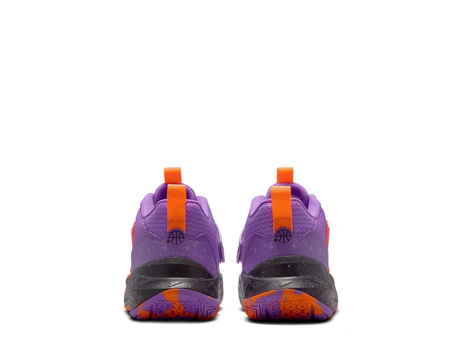 Кроссовки спортивные Team Hustle D 12, Nike, фиолетовый/мультиколор — фото 2