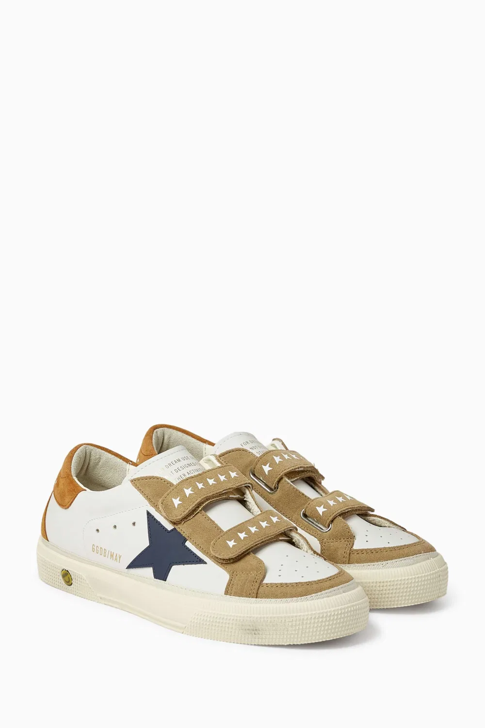 Кроссовки кожаные с замшей May School GOLDEN GOOSE