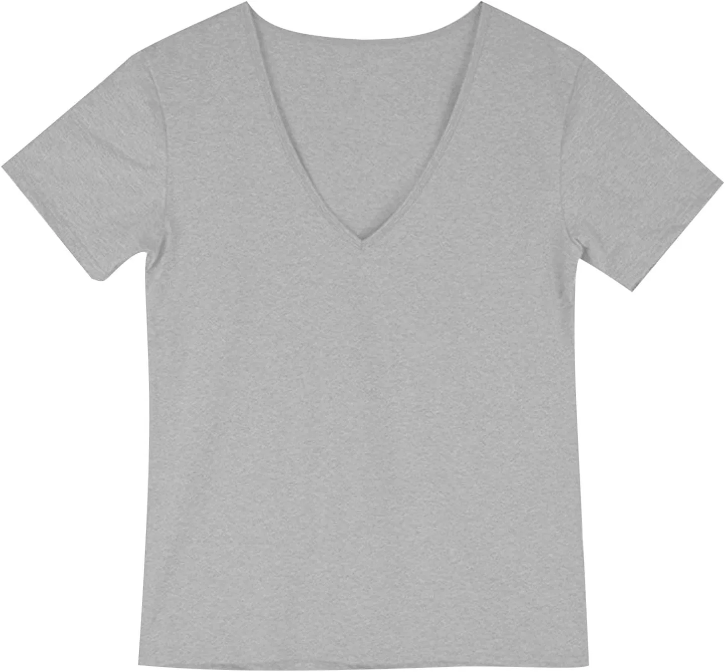 Мужская футболка с V-образным вырезом Cotton, Gray — фото 3
