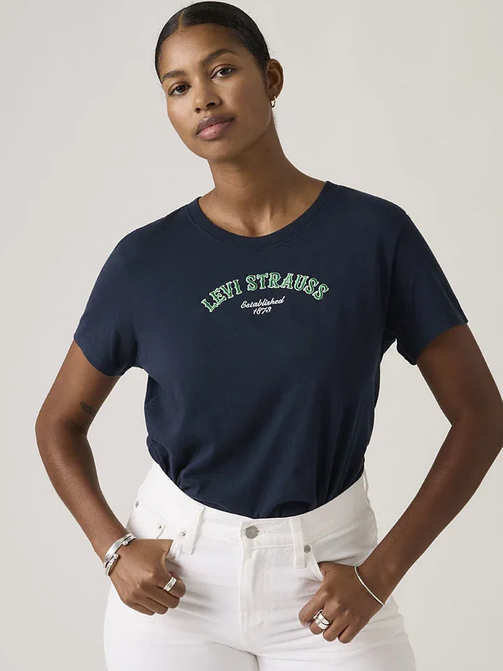 Женская футболка Favorite Levi's, Navy — фото 3