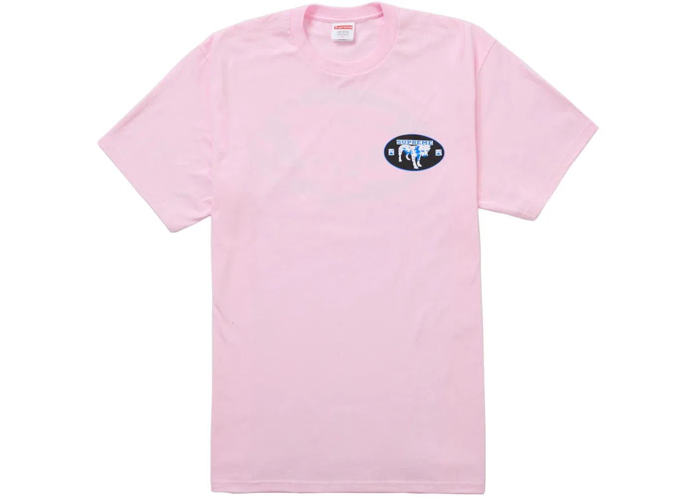 Мужская футболка с принтом Supreme Dalmatian Tee, Light Pink — фото 2