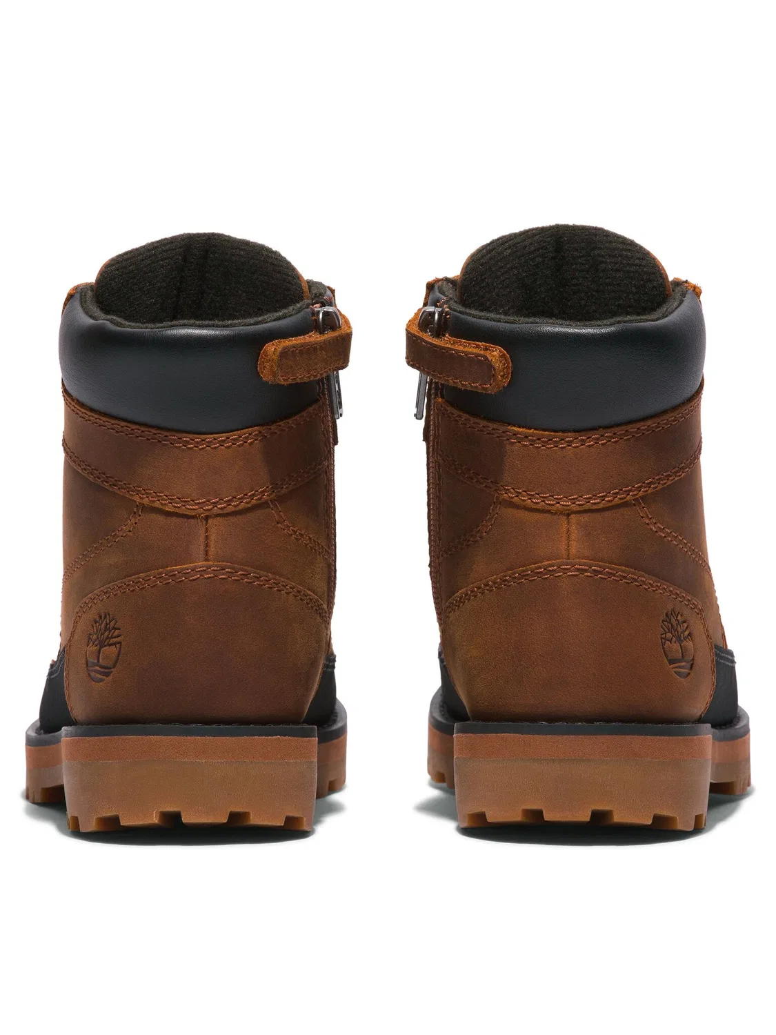 Ботильоны на шнуровке для мальчика Courma Kid Boot W/ Rand Timberland, коричневый — фото 3