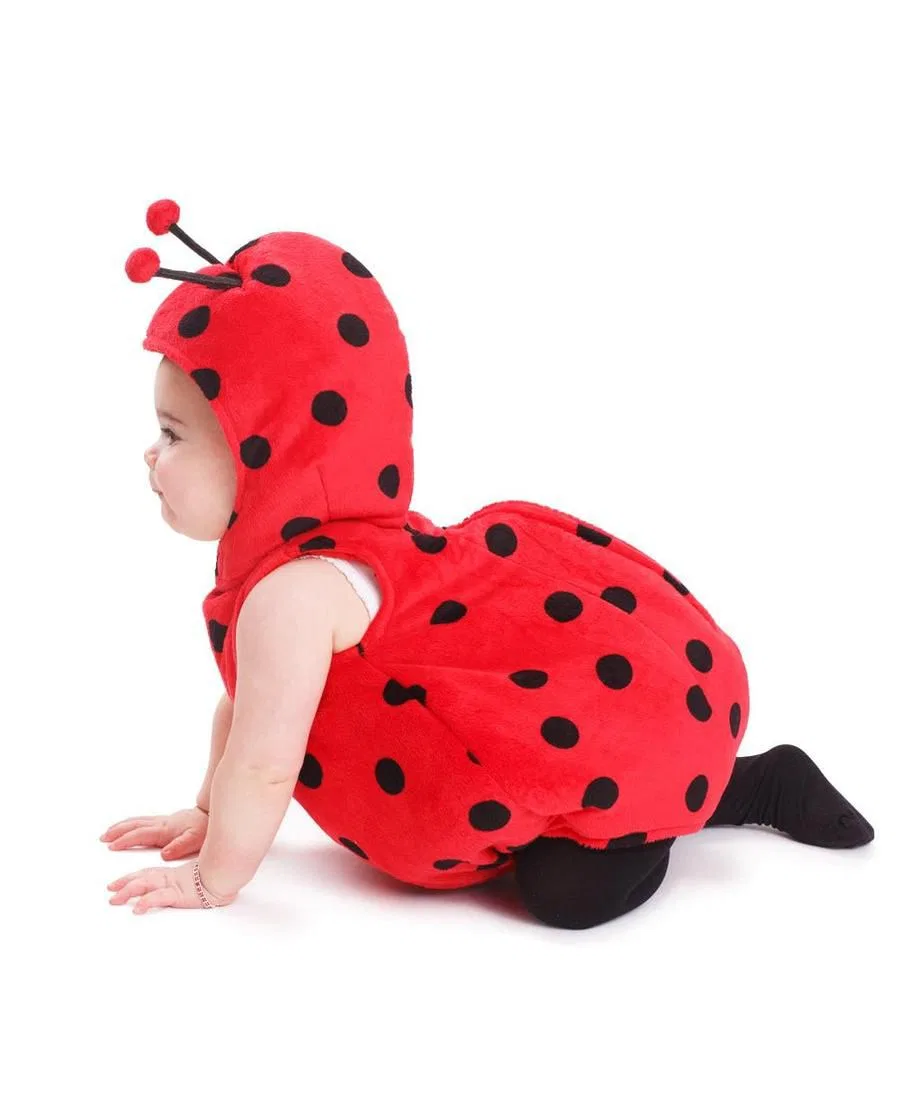 Детский костюм божьей коровки с капюшоном и усиками Dress Up America, Red Black — фото 3