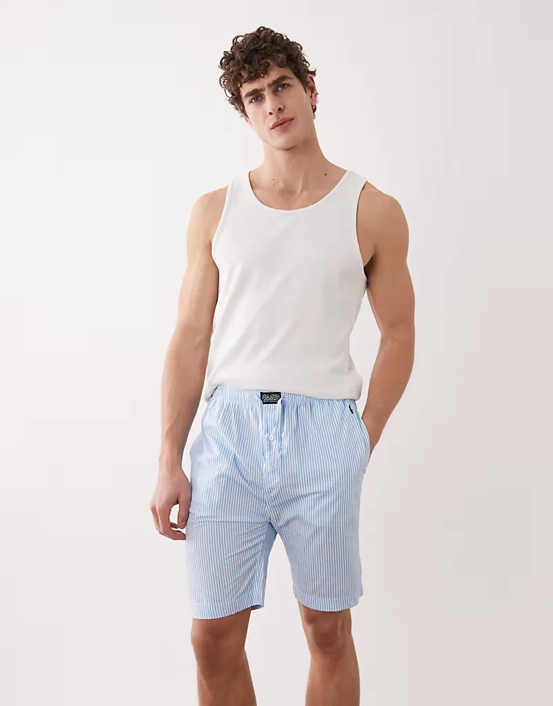 Шорты для сна Polo Ralph Lauren в синюю полоску