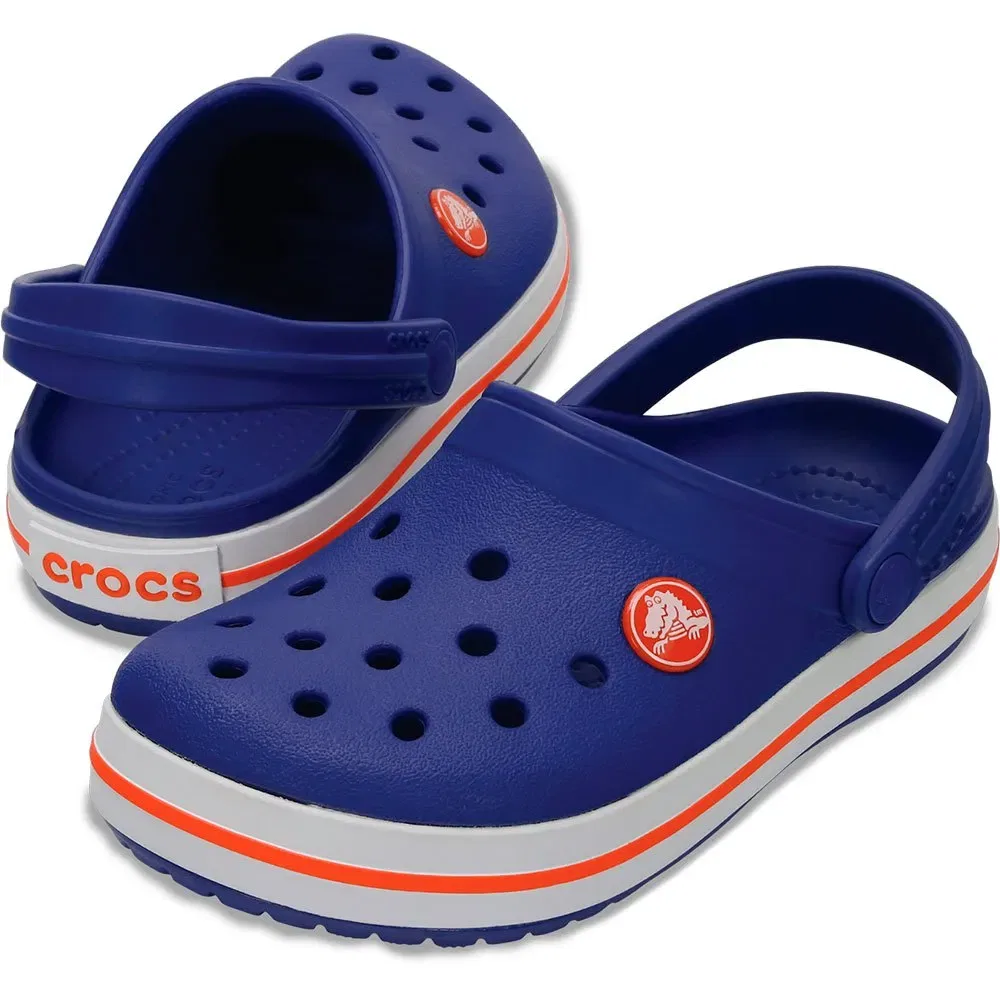 Детские клоги для девочек с ремешком Crocband Crocs, Blue — фото 3