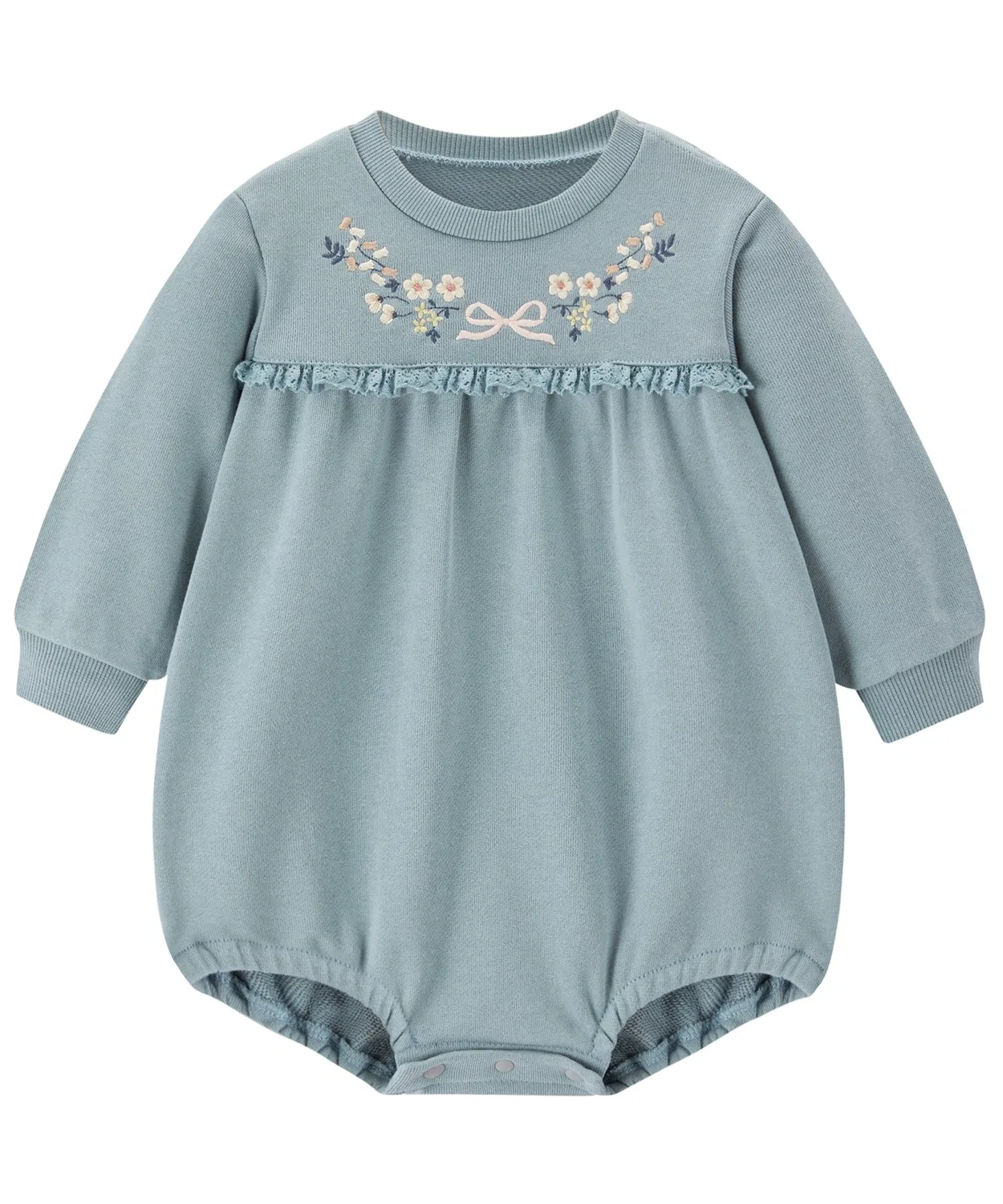 Детская футболка с длинным рукавомBIG Body T-Shirt Garland, combimini, Blue Grey — фото 2