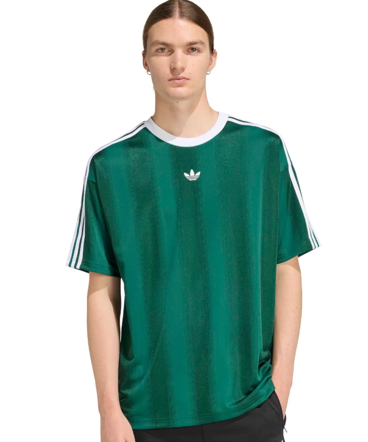 Мужской джерси-джемпер с жаккардовым узором Adidas Green — фото 2