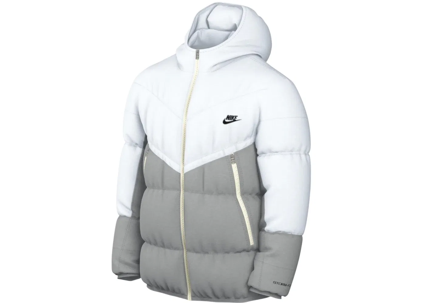 Мужская куртка с утеплителем Primaloft Storm-Fit Windrunner Nike, Cool Grey/White