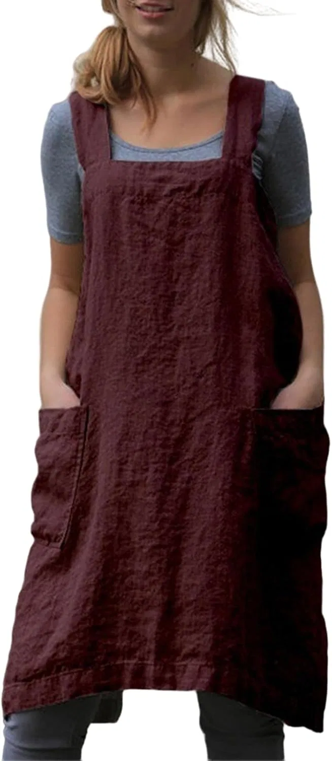 Женское платье-сарафан с перекрещенными бретелями Corduroy, Wine Red