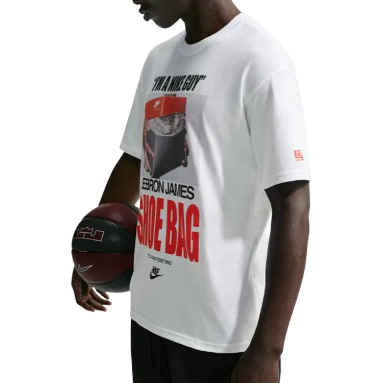 Мужская футболка с принтом Nike x LeBron Shoe Bag T-Shirt, белый — фото 2