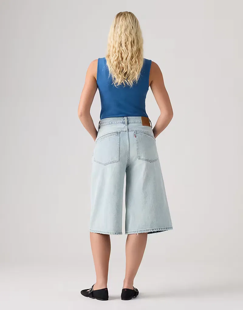 Джинсовые шорты Levi's Super baggy jort светло-голубой
