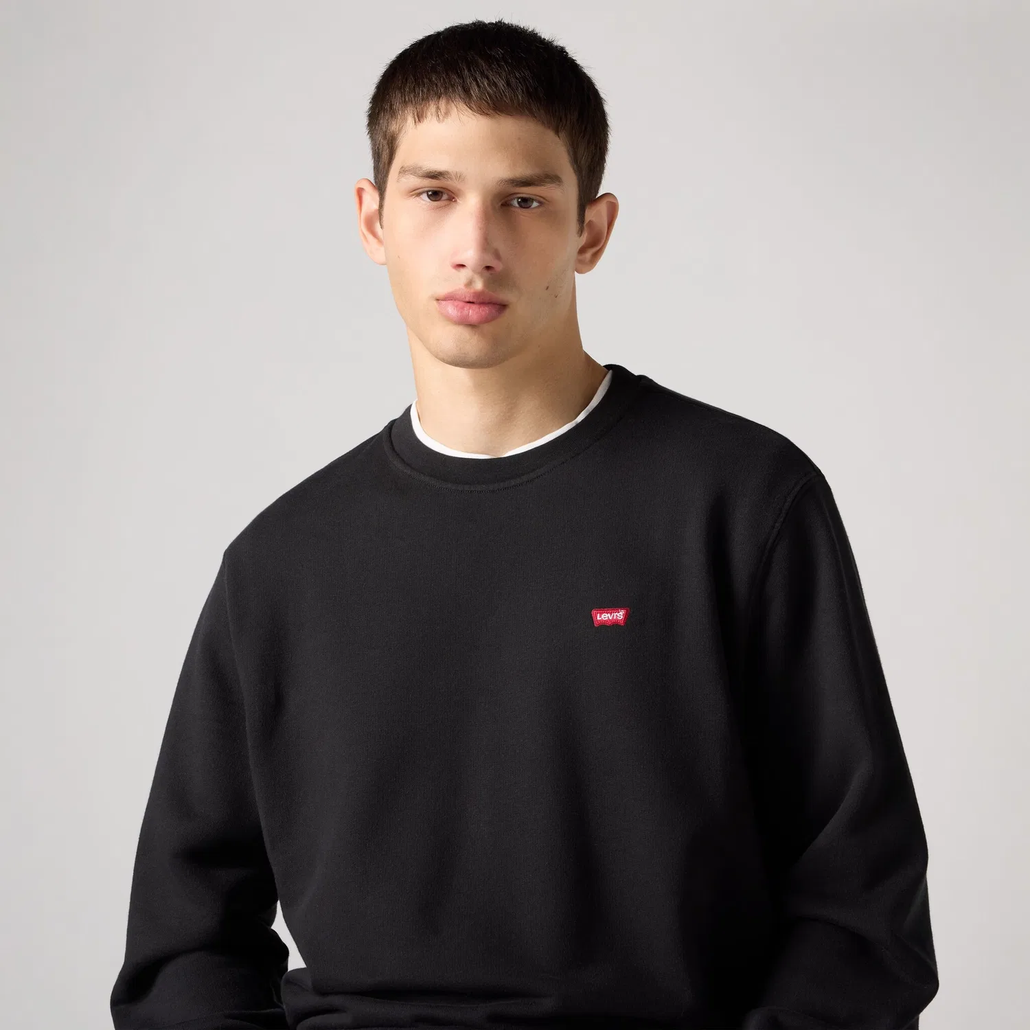 Мужской свитшот с круглым вырезом Levi's, Mineral Black — фото 4