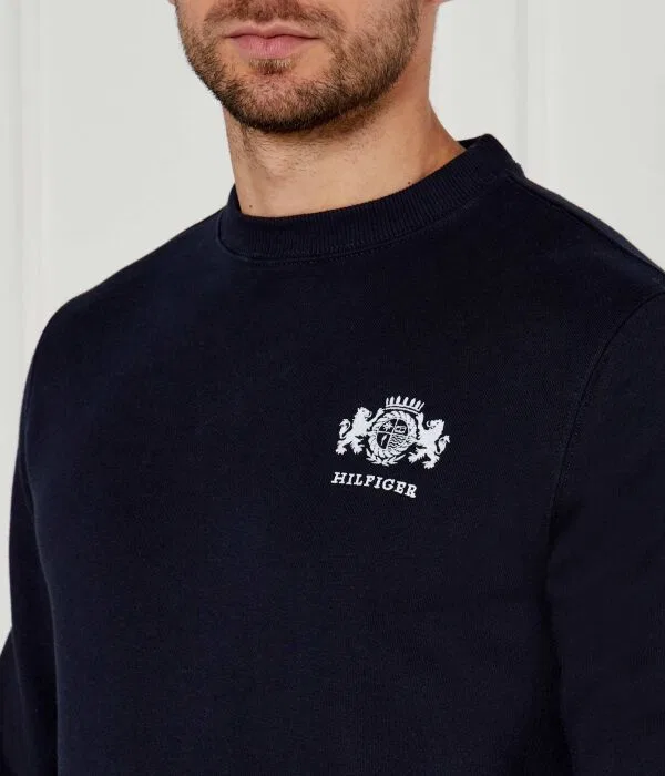 Мужской пуловер хлопковый Tommy Hilfiger, черный — фото 4