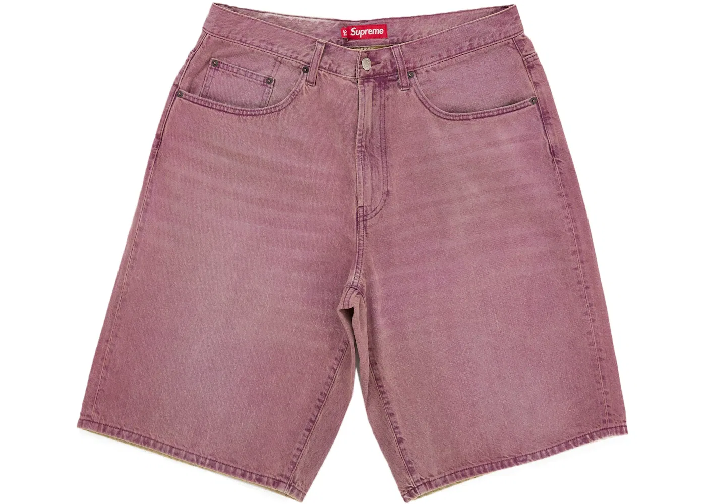 Мужские джинсовые шорты свободного кроя Supreme Overdyed Purple Supreme, Overdyed Purple