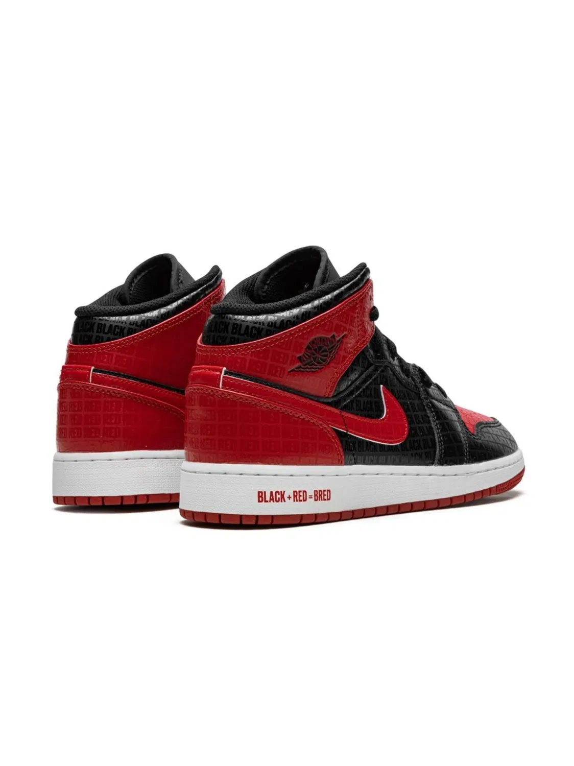 Кроссовки Air Jordan 1 Mid, черный — фото 4