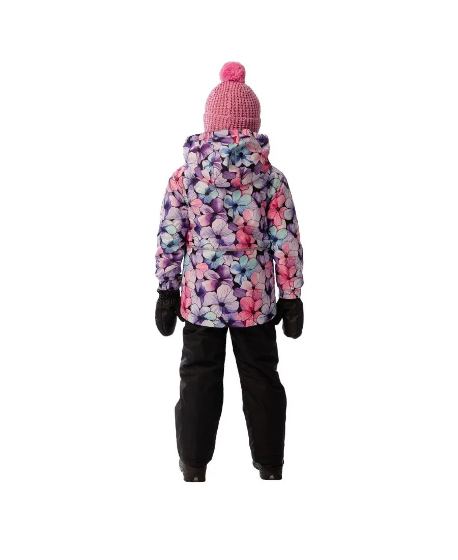 Детский комплект зимнего комбинезона из двух предметов Chill Deux par Deux, Purple Floral Print — фото 3