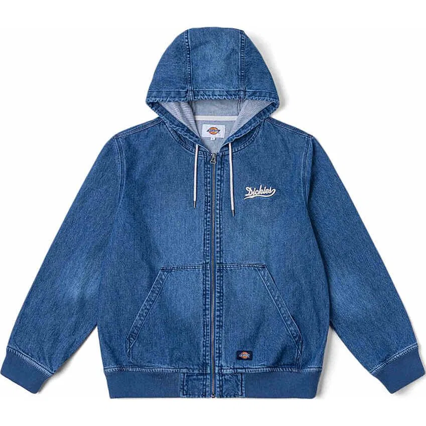 Детский джинсовый жакет с капюшоном Dickies, Black Denim — фото 3