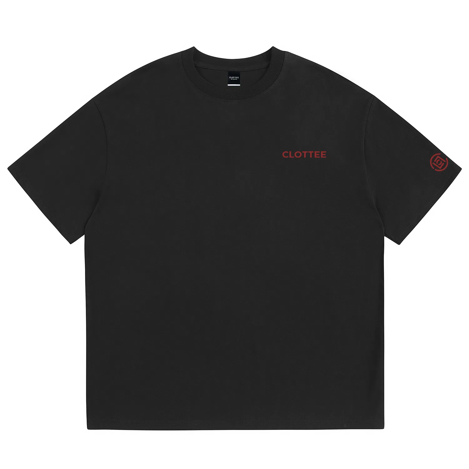 Детская футболка с круглым вырезом прямого кроя Unisex Crew Neck Moderate Straight Fit CLOT, Black — фото 3