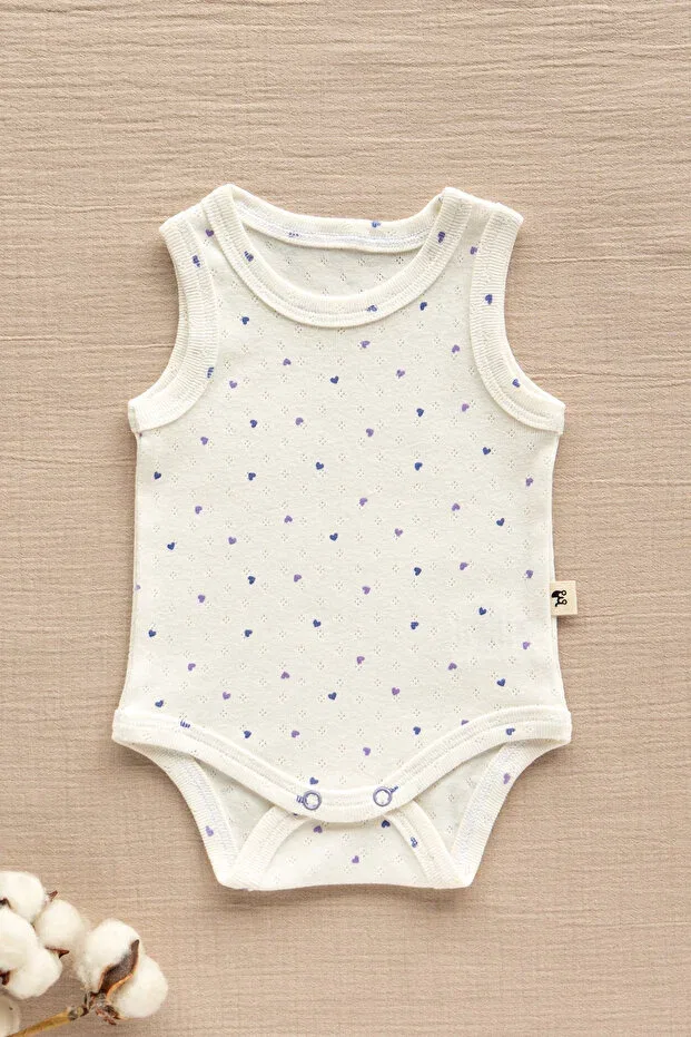Детское боди для новорожденных без рукавов Mimu Baby, Purple