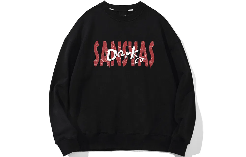 Детский свитшот с круглым вырезом Black SANSYAS
