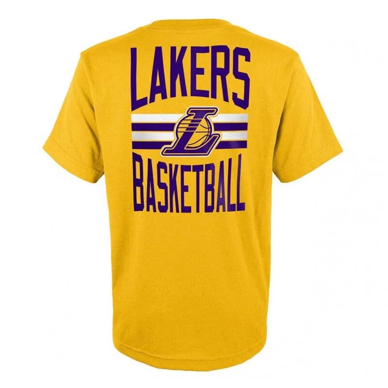 Детская футболка с принтом Slogn Back Kurzarm CTN NBA Junior Outerstuff, Желтый — фото 2