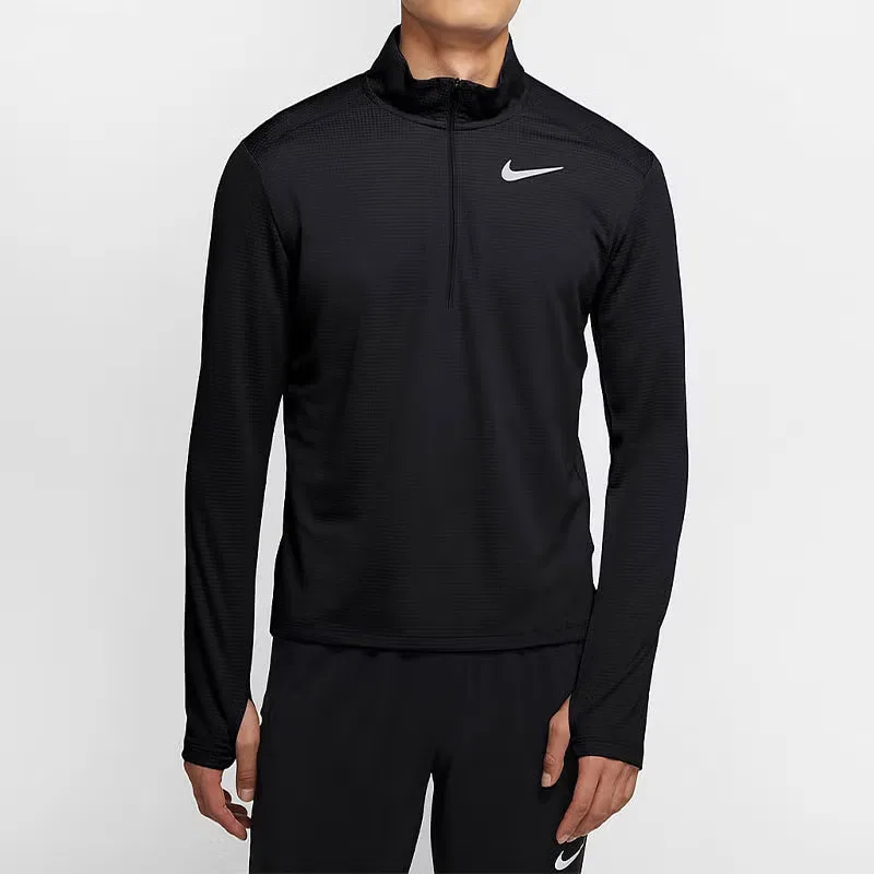 Лонгслив с длинным рукавом Pacer Nike, черный — фото 3