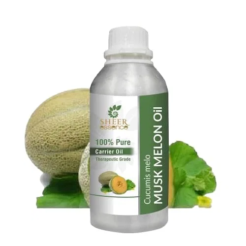 Масло-носитель Musk Melon Oil 100% чистое, неразбавленное, натуральное, холодного отжима, Sheer Essence, 1000 мл