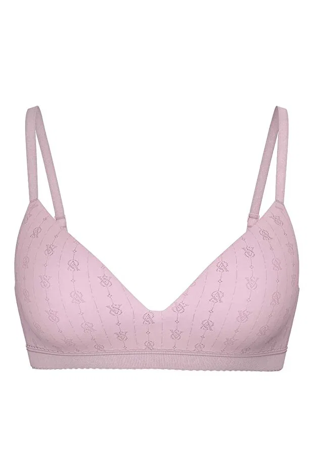 Женский бюстгальтер без косточек с логотипом Victoria'S Secret, Violet — фото 3