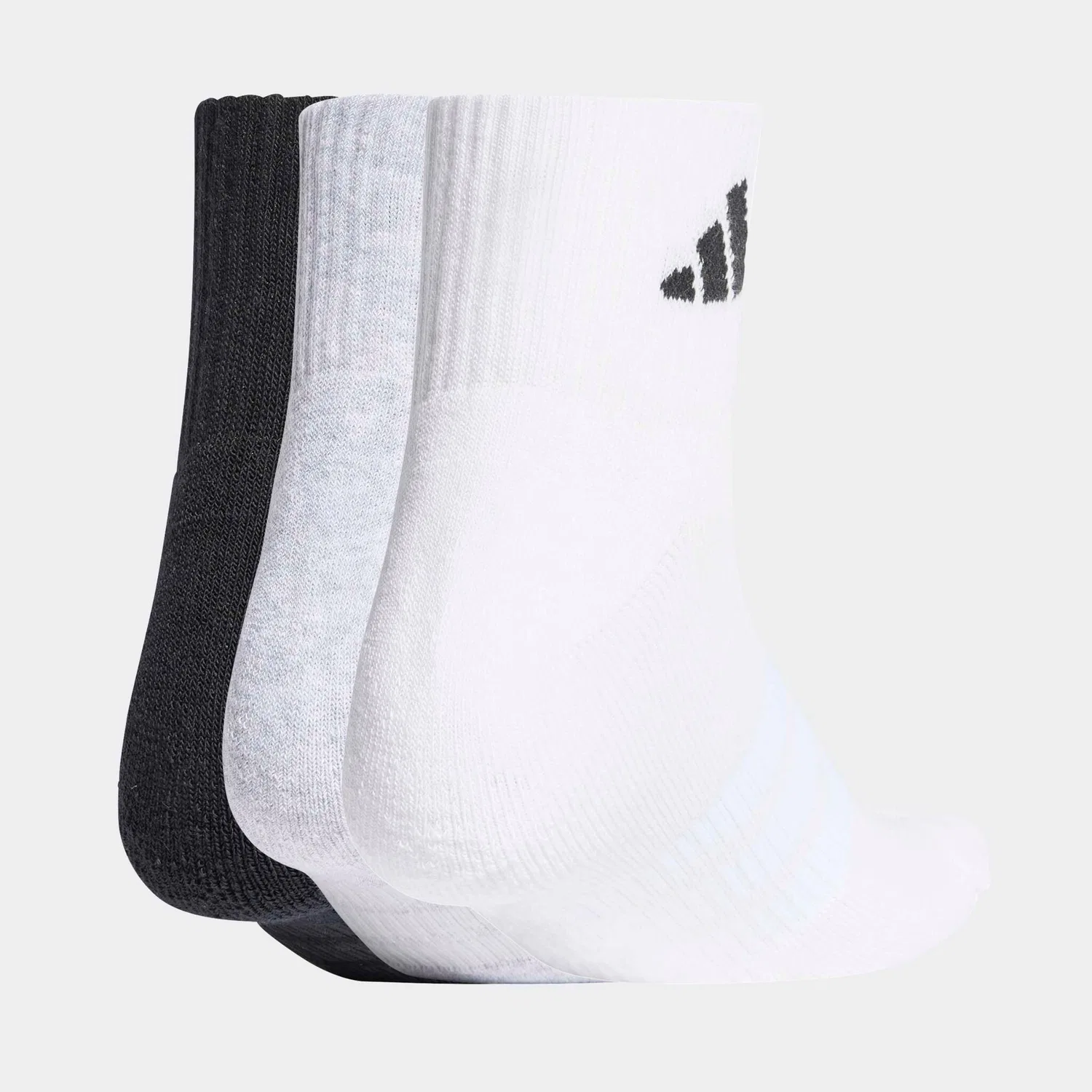 Женские спортивные носки с амортизацией Adidas Performance, Medium Grey Heather/White/Black — фото 2
