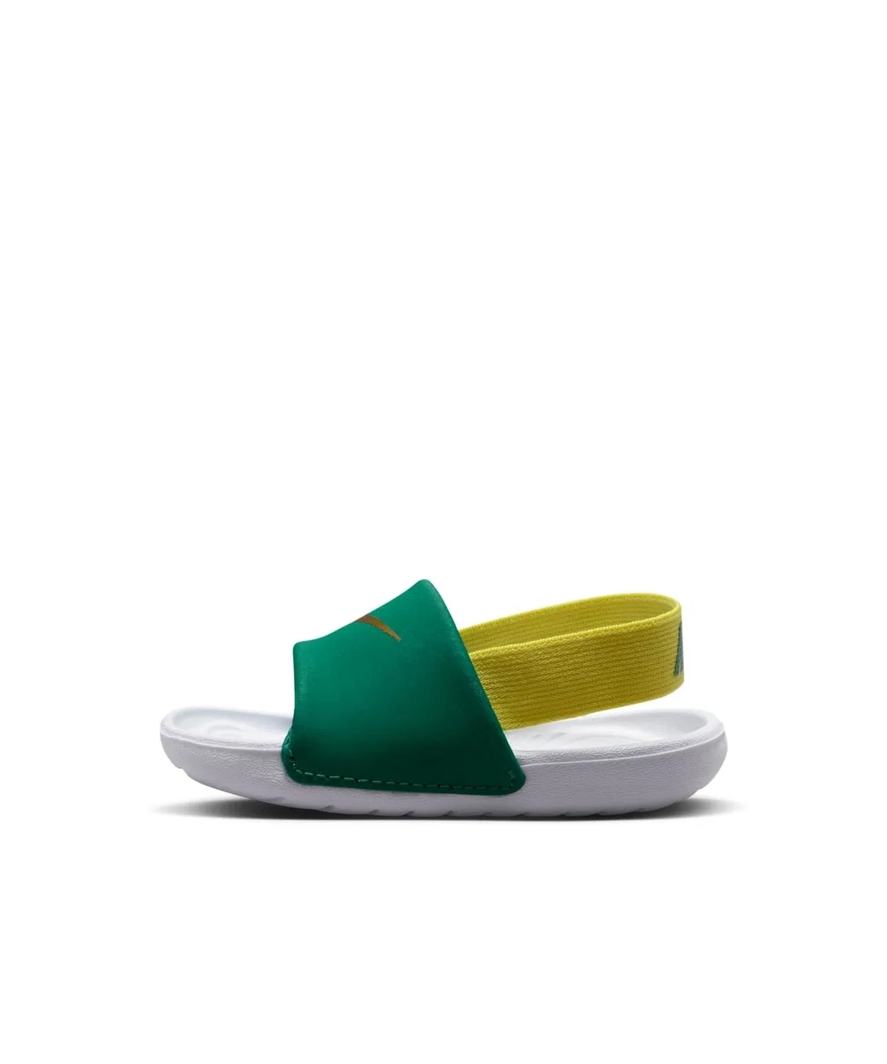 Детские сандалии Nike Kawa с ремешком, Малахит/Sonic Yellow/White/Metallic Gold — фото 2