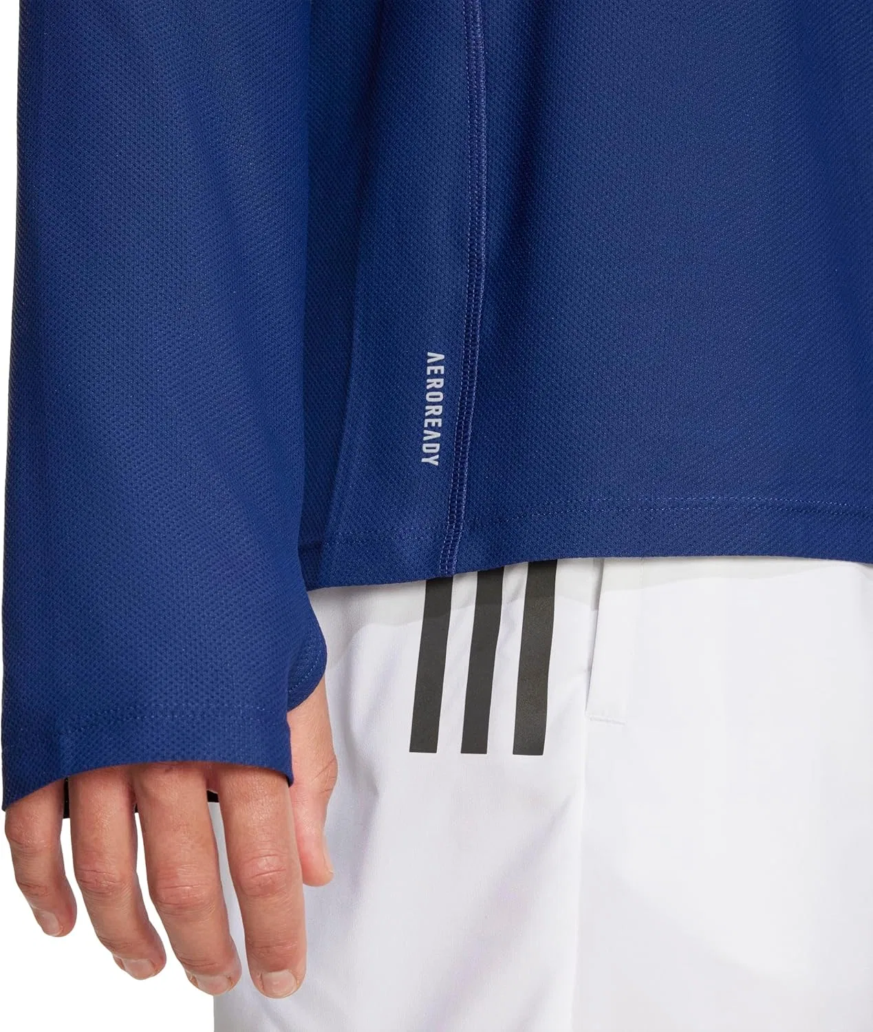 Футболка Adidas Own The Run с длинным рукавом, темно-синий — фото 4