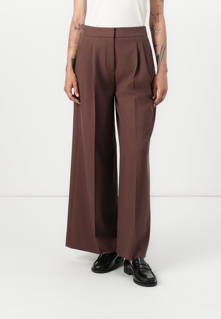 

Брюки HUGO HORESA, Dark Brown/Brown