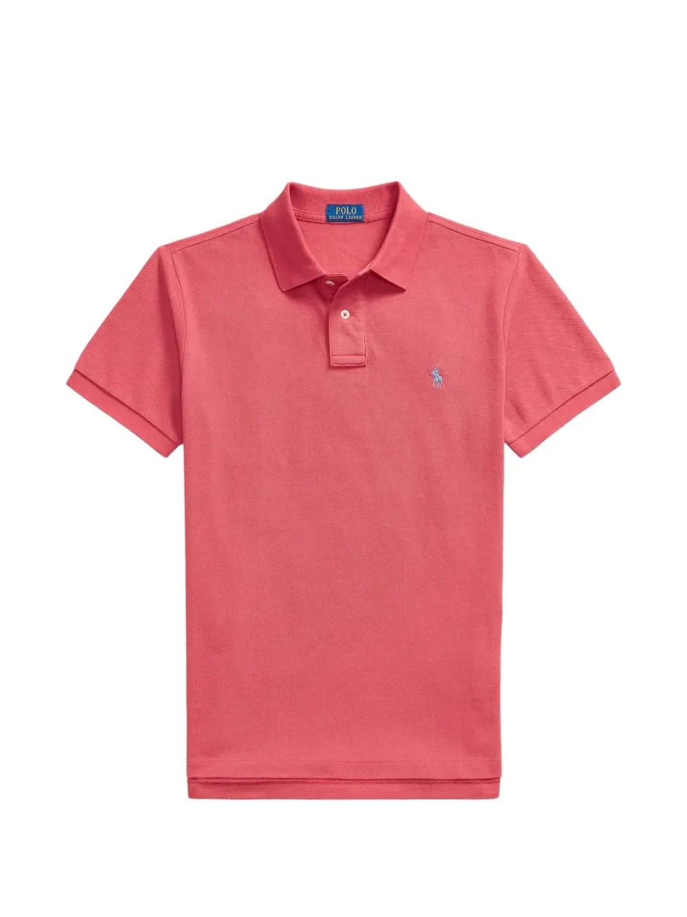 Сетчатая рубашка поло узкого кроя Polo Ralph Lauren, красный