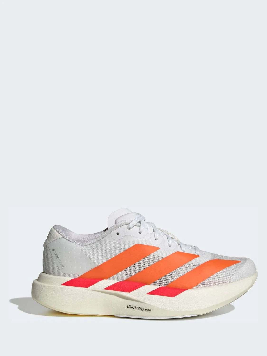 Кроссовки adidas Adizero Evo SL для мальчиков, бело-оранжевые — фото 2
