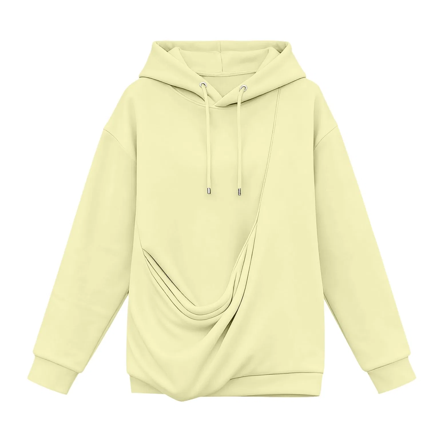 Женский худи с карманом-кенгуру Cat Hoodie, dark khaki — фото 3