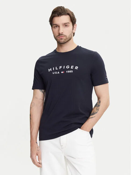 Футболка regular fit Fathers Day Tommy Hilfiger, темно-синий