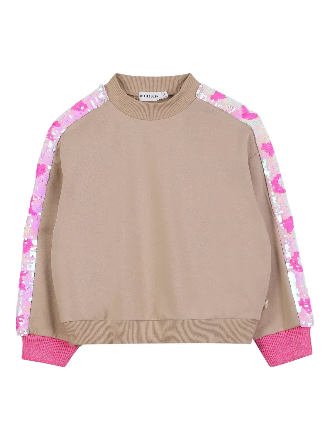 Свитшот с пайетками Billieblush, бежевый