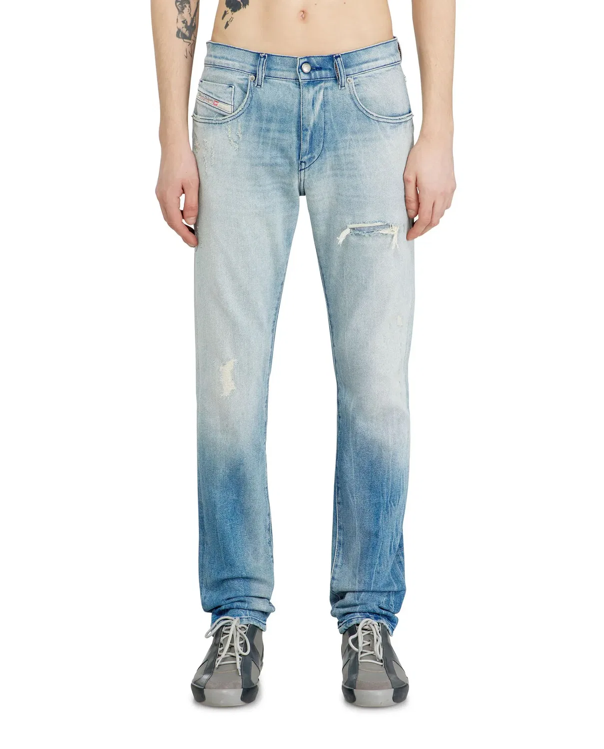 Мужские джинсы slim из хлопка Vaquero slim Diesel, Azul Claro