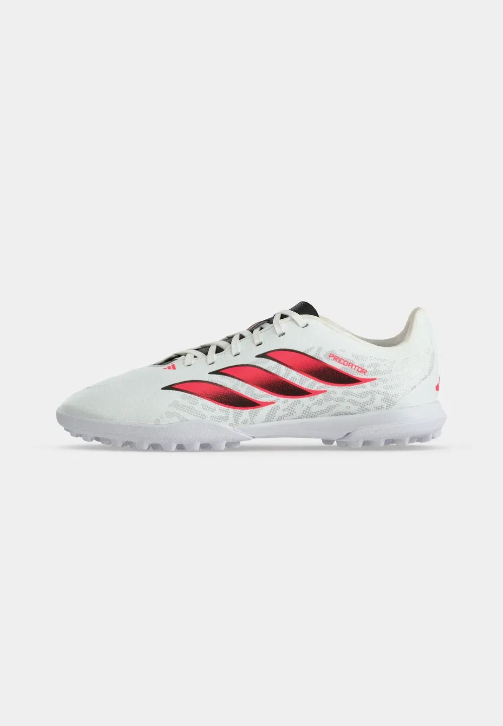 Детские футбольные бутсы Predator Club Turf унисекс - для искусственных газонов Adidas Performance, Footwear White/Solar Turbo/Core Black — фото 2