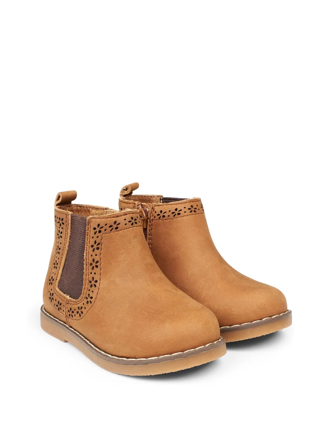 Ботинки челси из кожи, Pretty Leather Chelsea Boots Jojo Maman Bébé, коричневый