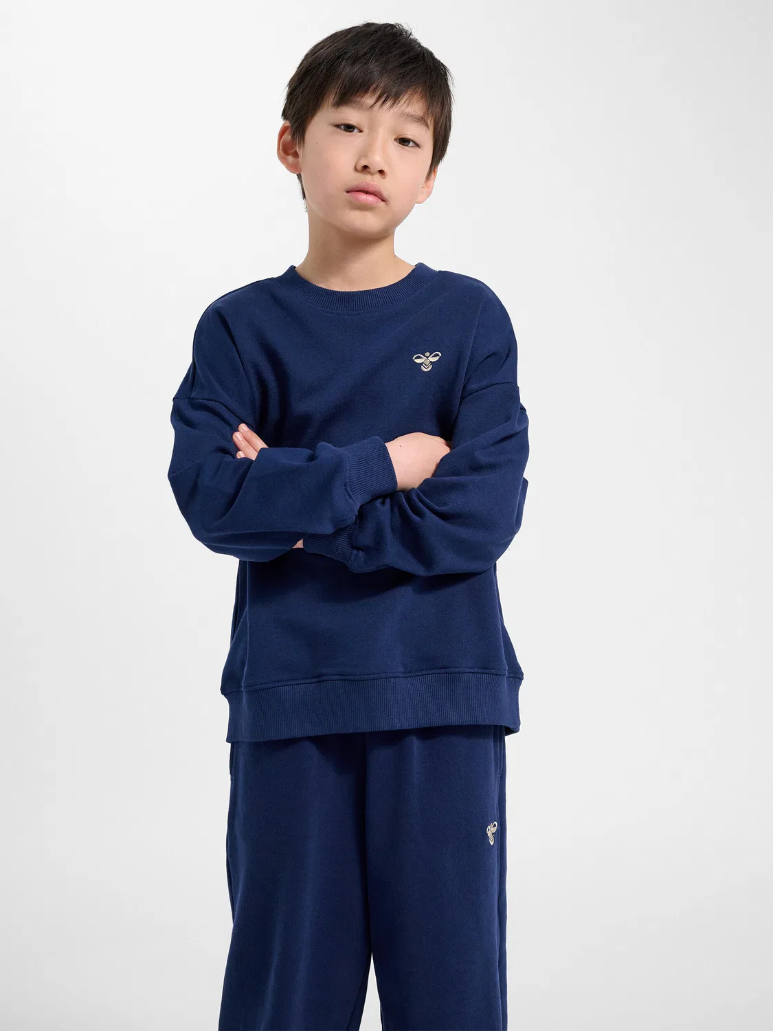 Детский свитшот с круглым вырезом Hmljr Jump Hummel, Kosmosblau