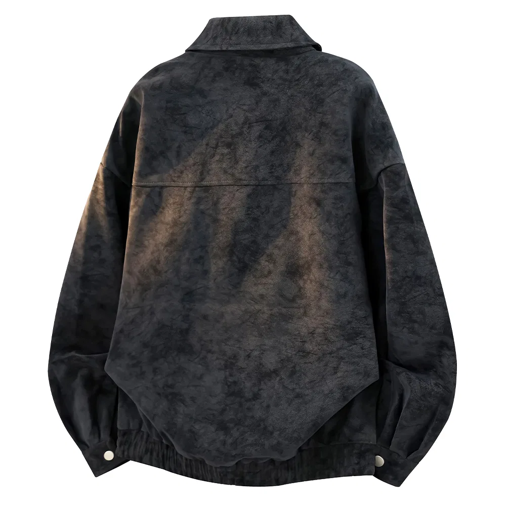 Детское кожаное пальто с отложным воротником Unisex Lapel Moderate, PAL ONGACO, Black — фото 3