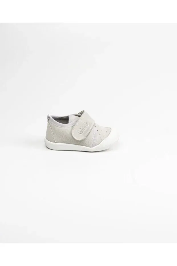 Детские туфли для девочек тканевые First Step Shoes Vicco, Gri — фото 3