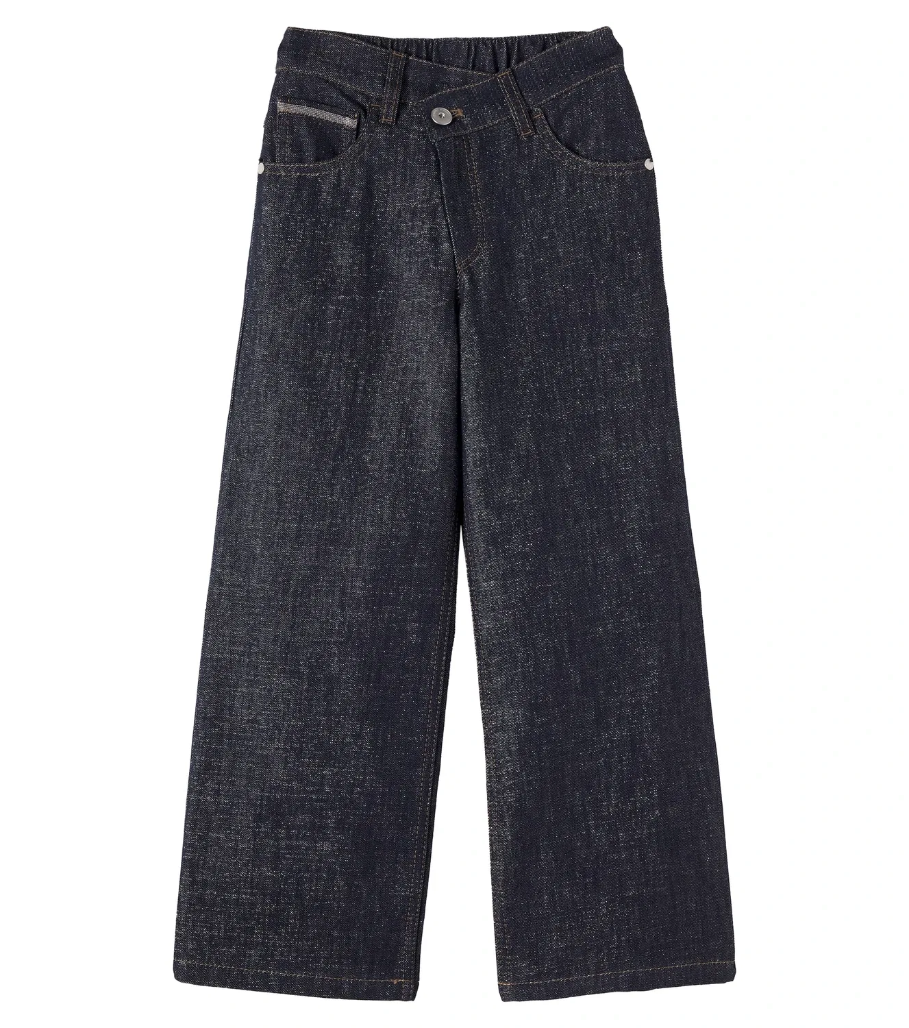 Широкие джинсы Brunello Cucinelli Kids, синий