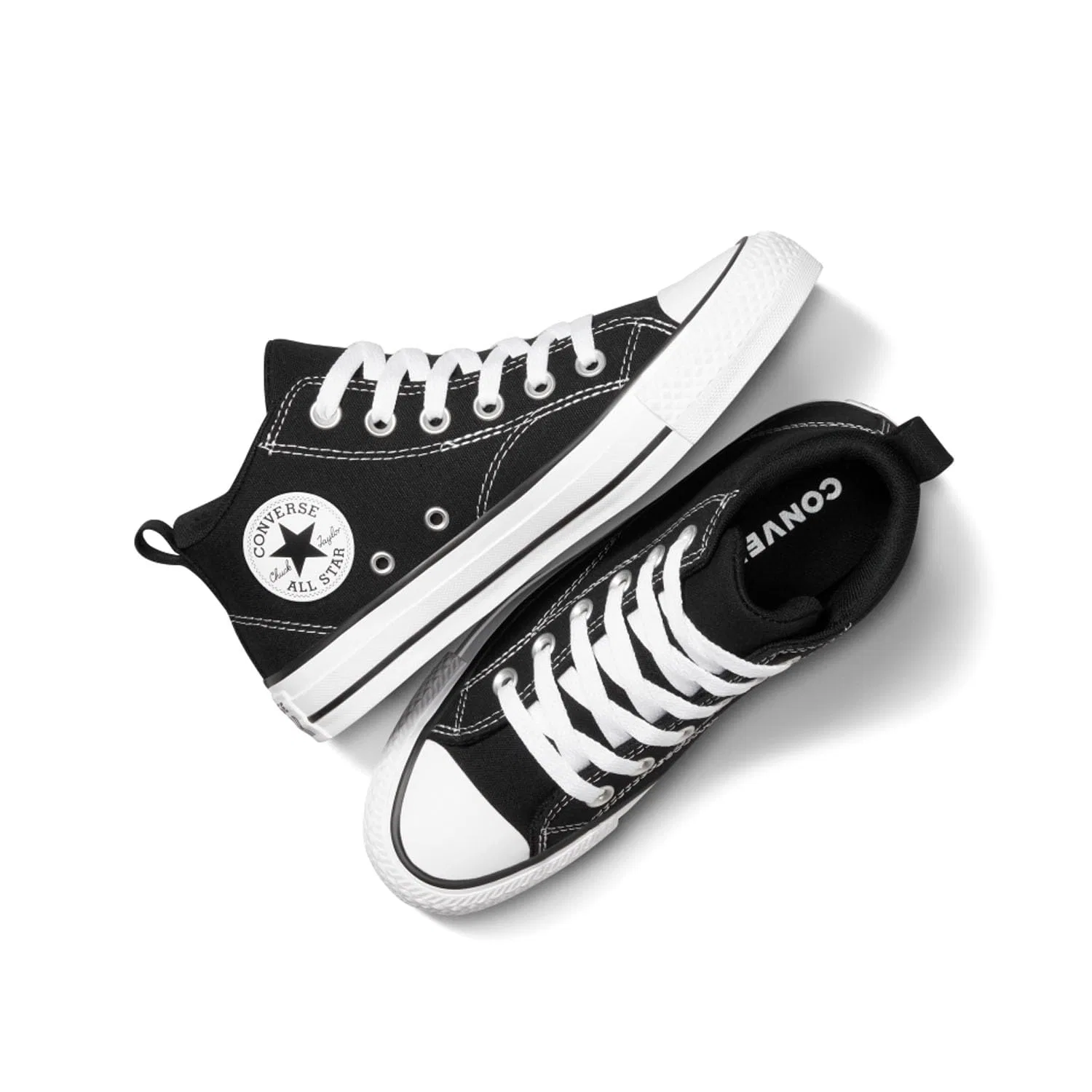 Детские кроссовки для мальчиков с закрытым носком Chuck Taylor All Star Malden Street Converse, Black — фото 2