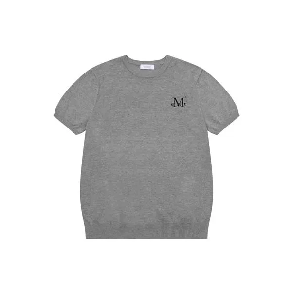 Детская футболка с принтом из полиэстера Elona Knit Short Sleeve T-Shirt MUCENT, Charcoal Grey